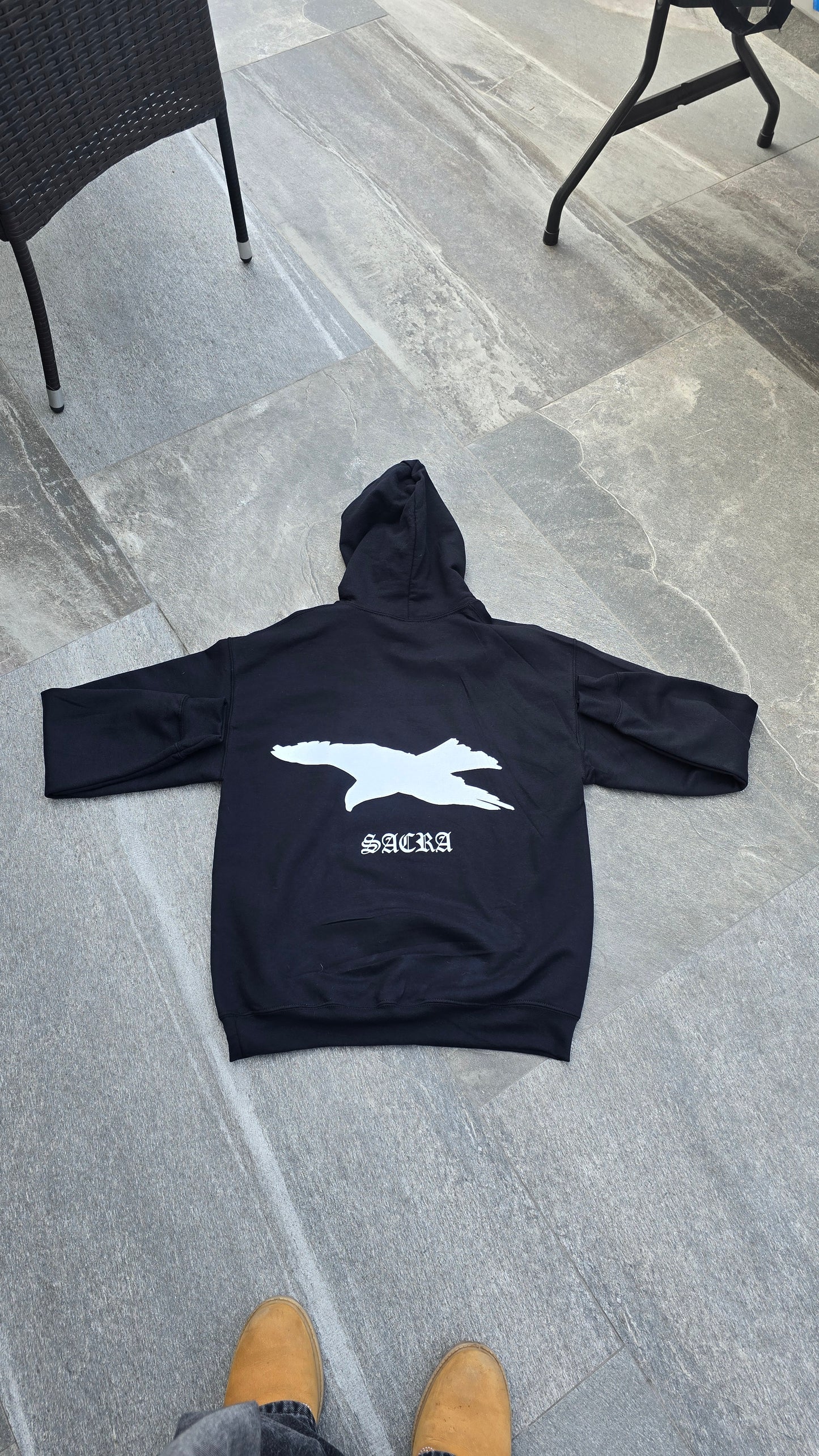 Crow Graphic Hoodie.