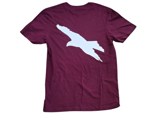 Crow Graphic Shirt (Wine Red)