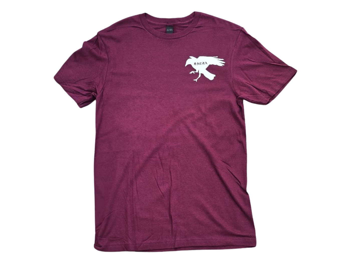 Crow Graphic Shirt (Wine Red)